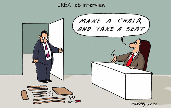 Ikea Cartoon Job Interview